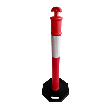Słupek ostrzegawczy z podstawą 6,6 kg 1100 mm - Trafiki