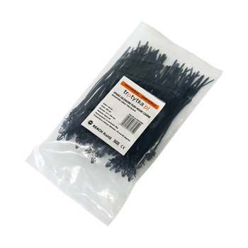 Opaski do kabli PUSH-MOUNT czarne 2,5x150 mm – Trafiki