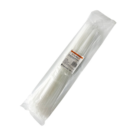 Opaski do kabli białe UV 4,8x350 mm – Trafiki