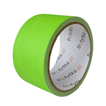 Fluorescencyjna taśma UV w kolorze zielonym - 50 mm x 5 m - Trafiki
