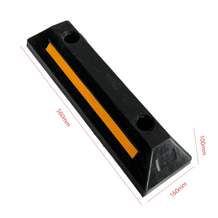 Odbojnik parkingowy gumowy 560x160x100 mm – Trafiki