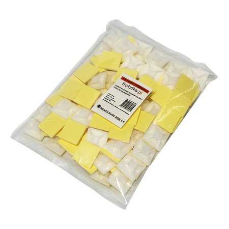 Mocowanie opasek zaciskowych 30x30 mm, kolor biały – 100 sztuk - Trafiki