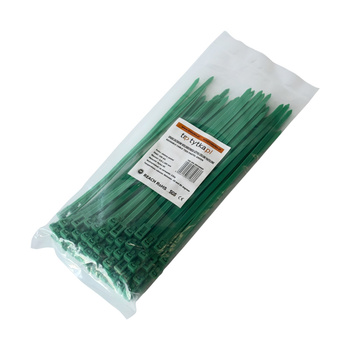 Opaski do kabli wielokrotnego użytku zielone pastelowe UV 4,8x200 mm – Trafiki