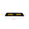 Gumowy ogranicznik parkingowy - 750 mm x 150 mm x 100 mm + Trafiki