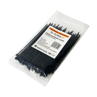 Opaski do kabli czarne UV 2,5x120 mm – Trafiki