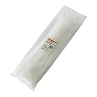 Opaski do kabli wielokrotnego użytku białe UV 7,4x400 mm – Trafiki