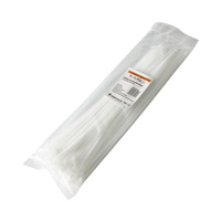 Opaski do kabli białe UV 3,6x300 mm – Trafiki