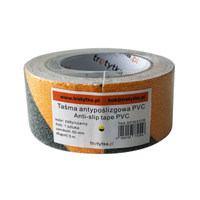 Taśma antypoślizgowa PVC żółto-czarna 50mm x 5m – Trafiki