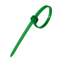 Opaski do kabli zielone UV 2,5x100 mm – Trafiki