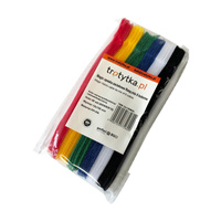 Opaski zaciskowe na rzep MAGIC, 12x150 mm, mix 6 kolorów, 50 szt. - Trafiki