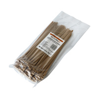 Opaski do kabli wielokrotnego użytku cappuccino UV 4,8x200 mm – Trafiki