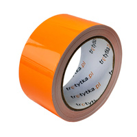 Luminescencyjna taśma klejąca w kolorze  pomarańczowym - 50 mm x 10 m - Trafiki