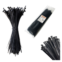 Opaski do kabli czarne UV 4,8x380 mm – Trafiki