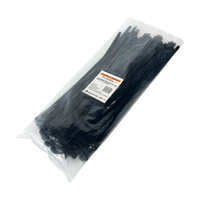 Opaski do kabli wielokrotnego użytku czarne UV 7,4x350 mm – Trafiki