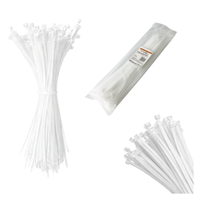Opaski do kabli białe UV 7,6x370 mm – Trafiki