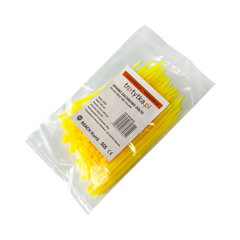 Opaski do kabli żółte UV 2,5x100 mm – Trafiki