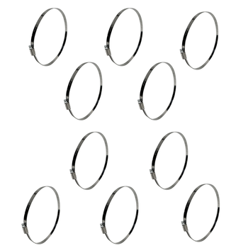 Komplet opasek ślimakowych typ W2 (10 szt.) Ø200-220 mm, szer.12 mm - Trafiki