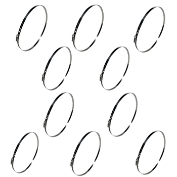 Komplet opasek ślimakowych typ W2 (10 szt.) Ø280-300 mm, szer.12 mm - Trafiki