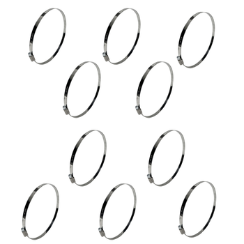 Komplet opasek ślimakowych typ W2 (10 szt.) Ø190-210 mm, szer.12 mm - Trafiki