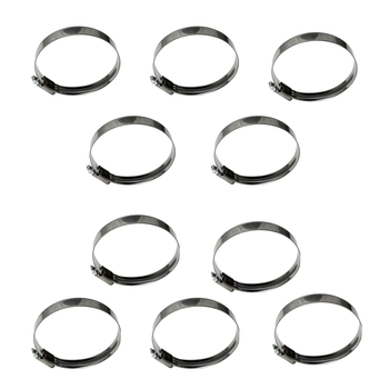 Komplet opasek ślimakowych typ W2 (10 szt.) Ø60-80 mm, szer.12 mm - Trafiki