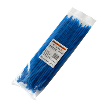Opaski do kabli niebieskie UV 3,6x250 mm – Trafiki